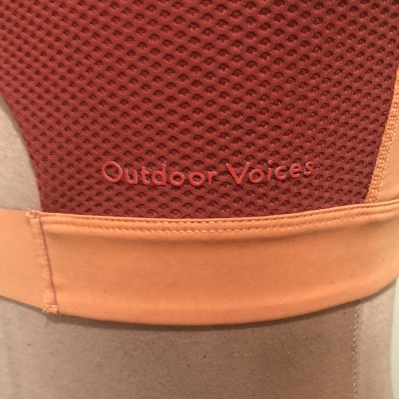 Outdoor Voices Sports Bra Size Small Medium Orange - Picture 5 of 9